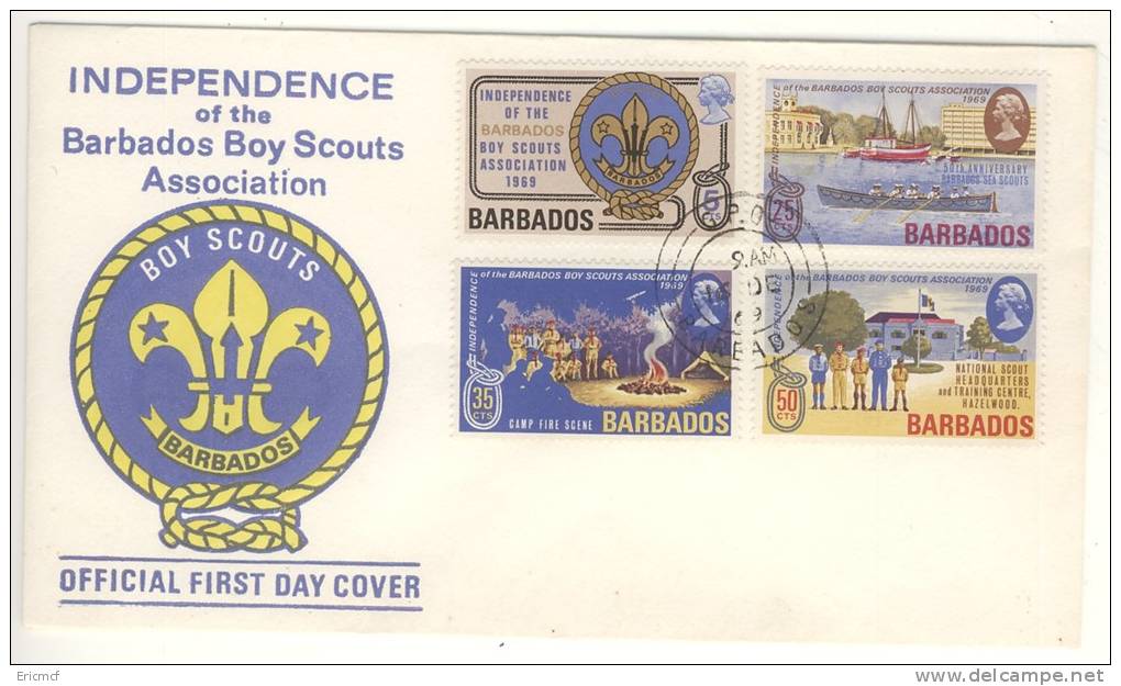 Barbados 1969 Boy Scouts FDC - Barbades (1966-...)