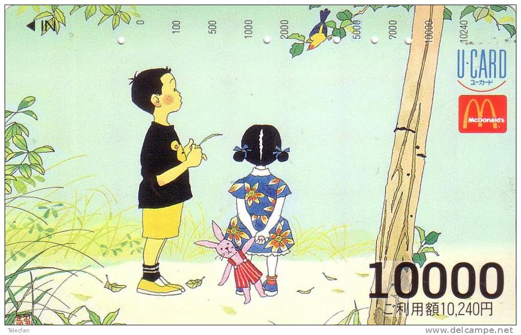 JAPON U CARD 10000Y  MC DONALD´S UT - Alimentation