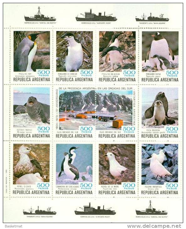 ARGENTINE BLOC PINGOUINS OISEAUX DE MER - Pingouins & Manchots