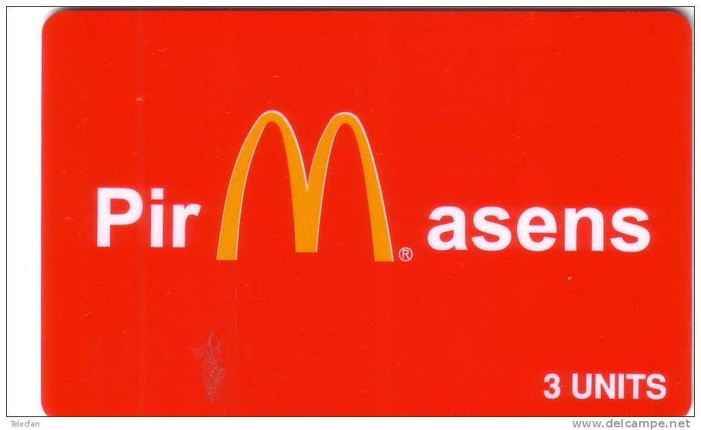 USA PREPAID PREMIER TELECOM PRIVEE MC DONALD´S NUMEROTEE 1000 EX RARE - Otros & Sin Clasificación