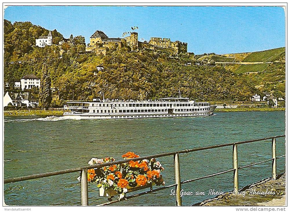 AK Köln-Düsseldorfer ST. GOAR Am Rhein Burg Rheinfels -4. 6. 84 - 19 6220 RÜDESHEIM AM RHEIN Nach Dortmund - St. Goar