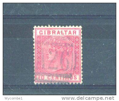 GIBRALTAR  -  1889  Queen Victoria  10c  FU - Gibraltar