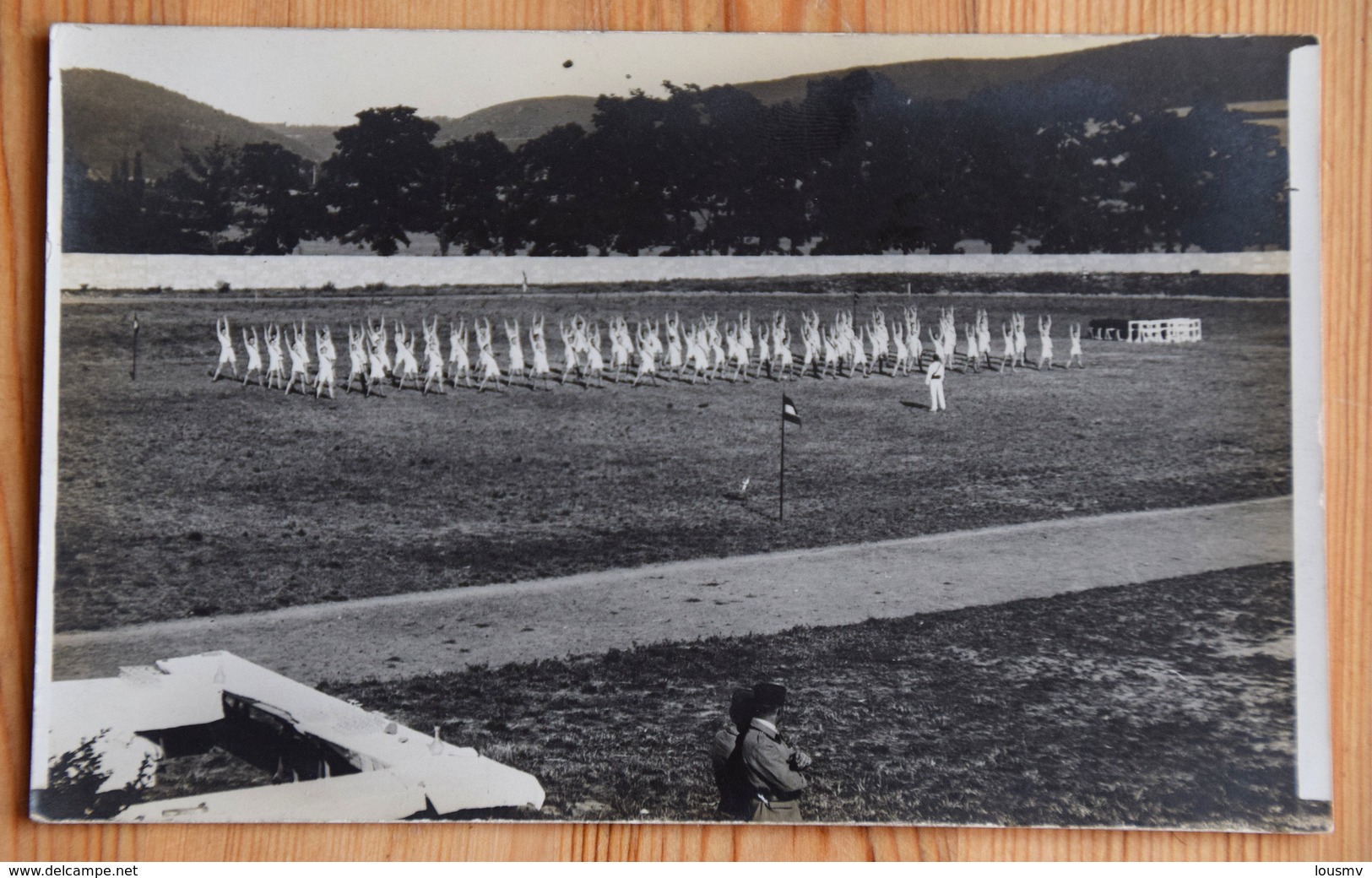 Séance De Gymnastique Dans Un Stade - Carte Photo - Fête Du Lendit ? - Photo Pacalet - 6 Rue Servient à Lyon - (n°15163) - Gymnastik