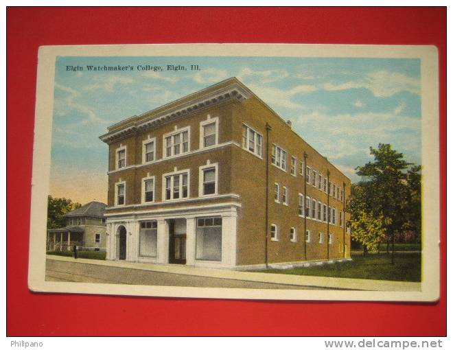 Illinois > Elgin  Watchmakers College  Vintage Wb    ==   =   ===  === 295 - Elgin