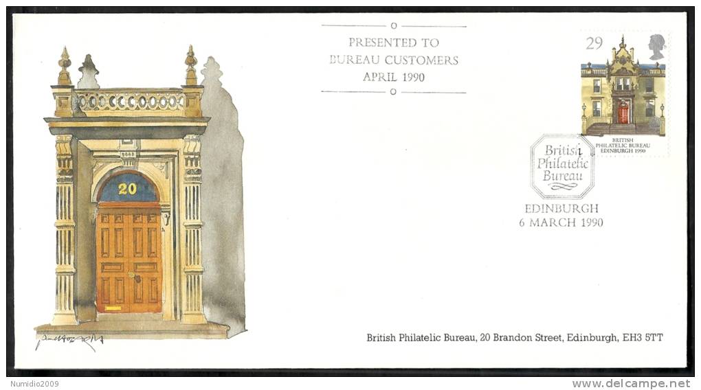 1990 GB FDC EUROPA - 003-002 - 1991-2000 Em. Décimales