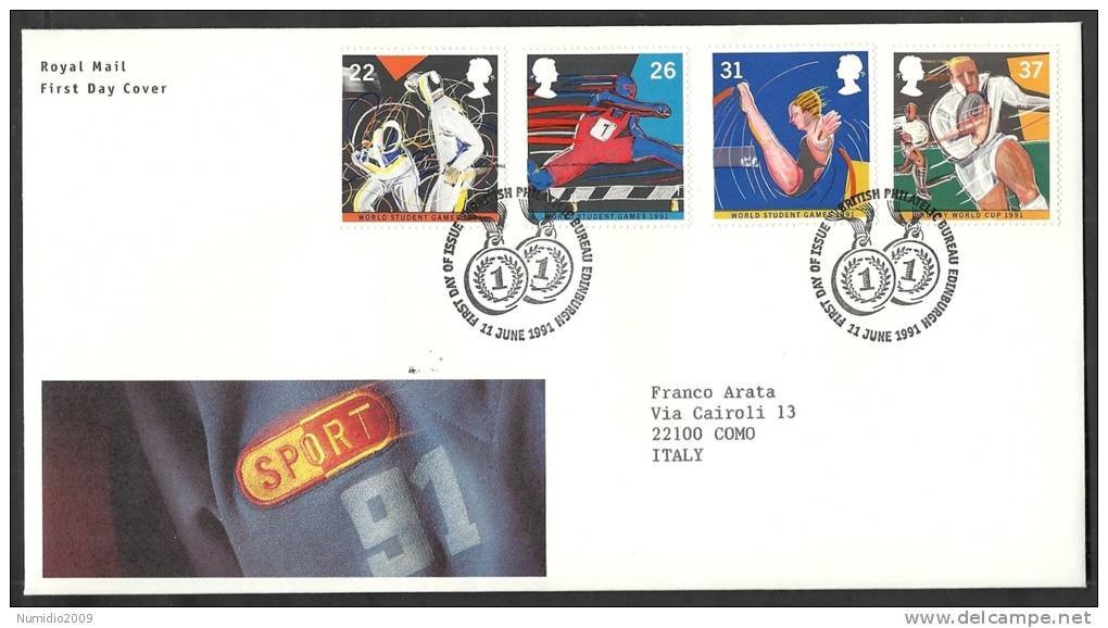 1991 GB FDC SPORT - 003 - 1991-00 Ediciones Decimales