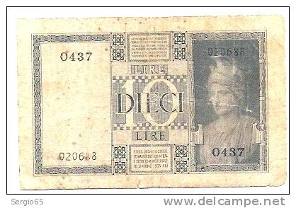 10 Lire - 1935. - Italia – 10 Lire