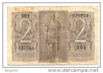 2 Lire - 1939. - Italia – 2 Lire