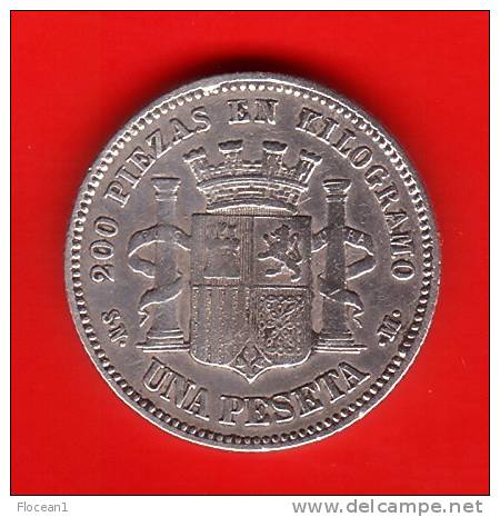 **** ESPAGNE - SPAIN - 1 PESETA 1870 SN-M ESPANA - ARGENT - SILVER **** EN ACHAT IMMEDIAT - Premières Frappes