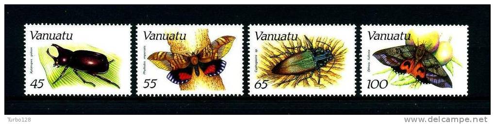 VANUATU 1987  N° 784/787 **  Neufs,  Ier Choix. Sup. Cote: 24.00 &euro;  (Papillons, Butterflies. Insectes, Insects. Fau - Vanuatu (1980-...)