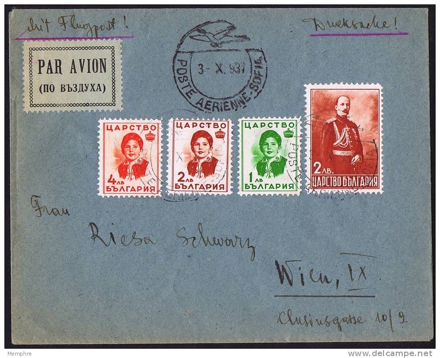 1937  Princesse Marie-Louise Et Tsar Boris  Mi Nr 312-5  FDC - FDC