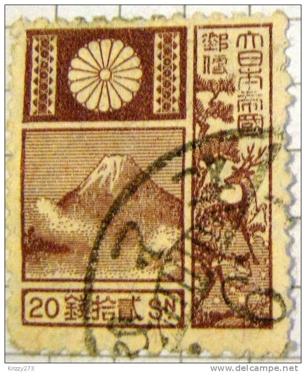 Japan 1922 Mount Fuji And Deer 20s - Used - Used Stamps