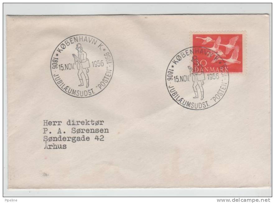 Denmark Cover Special Cancel Copenhagen 15-11-1956 - Brieven En Documenten