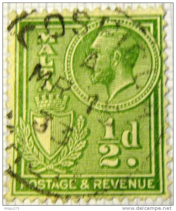 Malta 1928 King George V And Arms 0.5d - Used - Malta (...-1964)