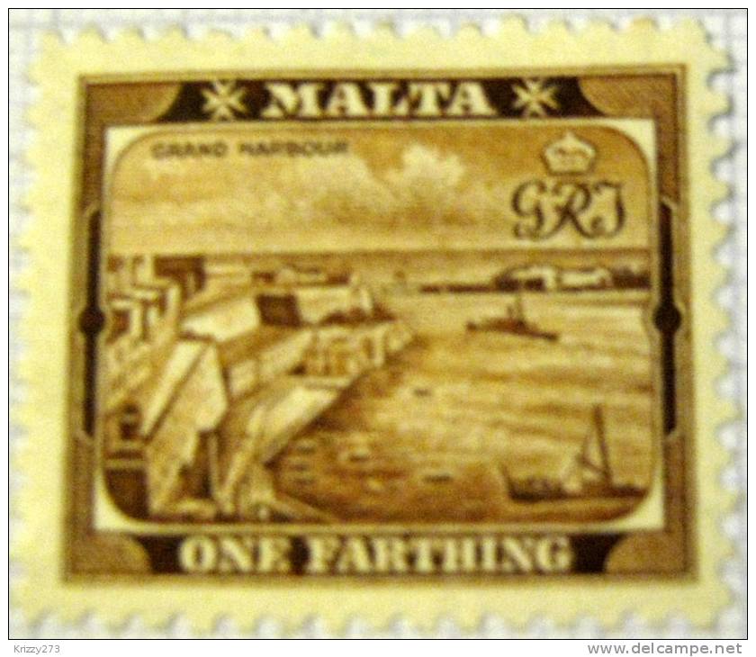 Malta 1938 Grand Harbour Valletta 0.25d - Unused - Malta (...-1964)