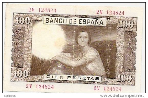 100 PESOS - 1953. - 100 Peseten