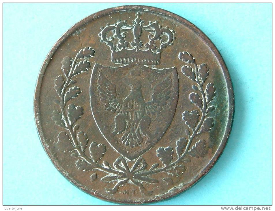 5 CENTESIMI 1826 Sardinia / C# 100.1 Ou 100.2 ( For Grade, Please See Photo ) ! - Italian Piedmont-Sardinia-Savoie