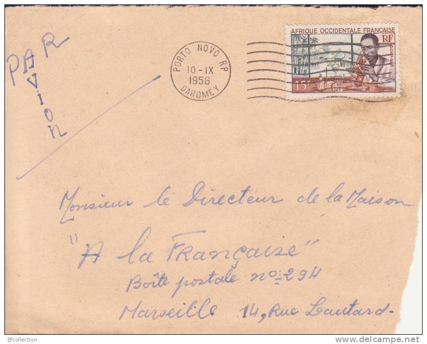 PORTO NOVO R.P - DAHOMEY - 1956 - COLONIES FRANCAISES - DEVANT DE LETTRE - MARCOPHILIE - Briefe U. Dokumente