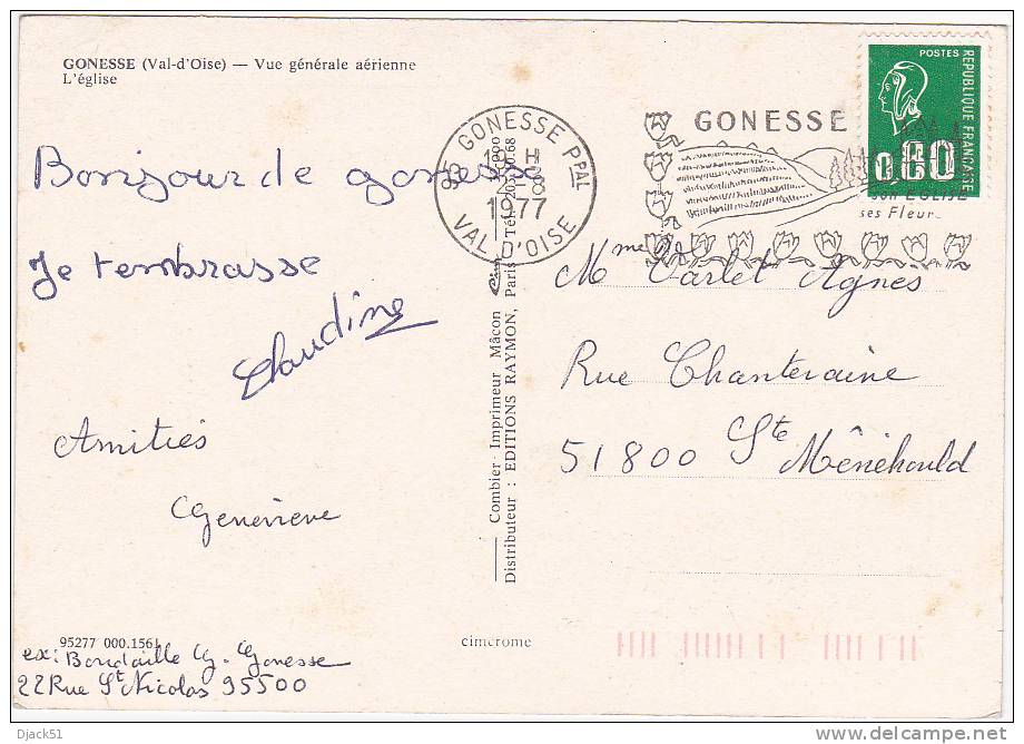 GONESSE - Vue Générale Aérienne - L'Eglise - 1977 - Gonesse