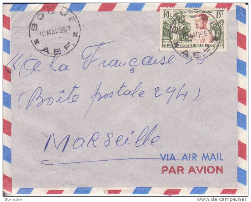 MARCOPHILIE - BOOUE ( Petit Bureau ) GABON - 1957 - COLONIES - A.E.F - N°230 - AVION - LETTRE - Autres & Non Classés