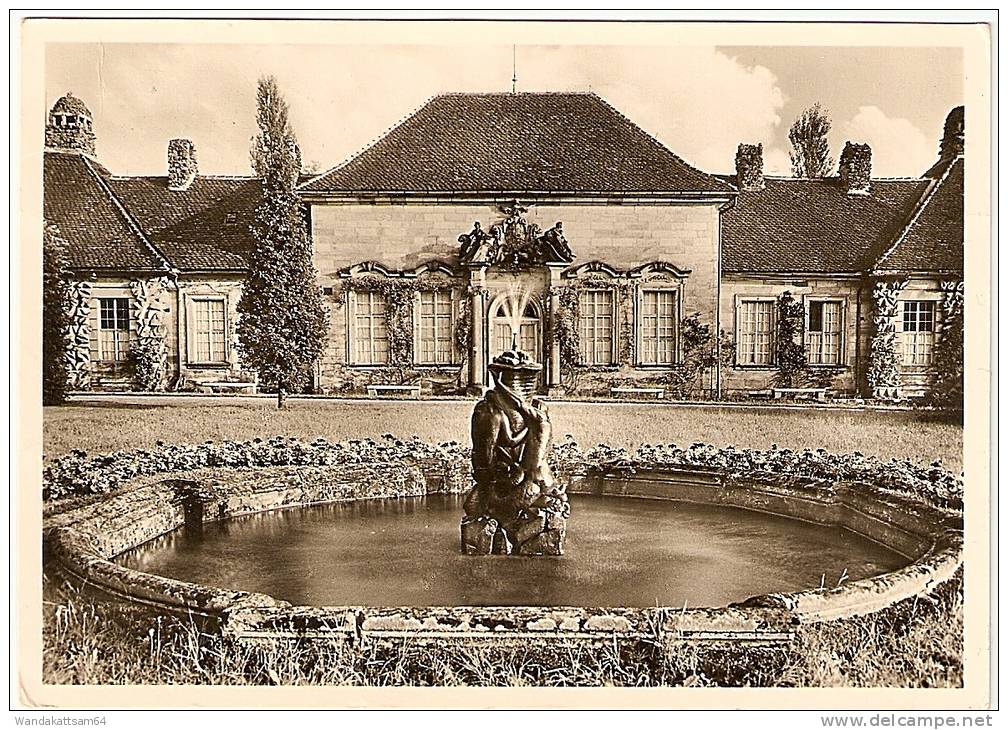 AK 6622 Eremitage Bei Bayreuth - Oberes Schloß Hauptfassade Mit Bassin 25. 7. 58. - 14 (13a) HOLLFELD Eingangstor Der Fr - Bayreuth