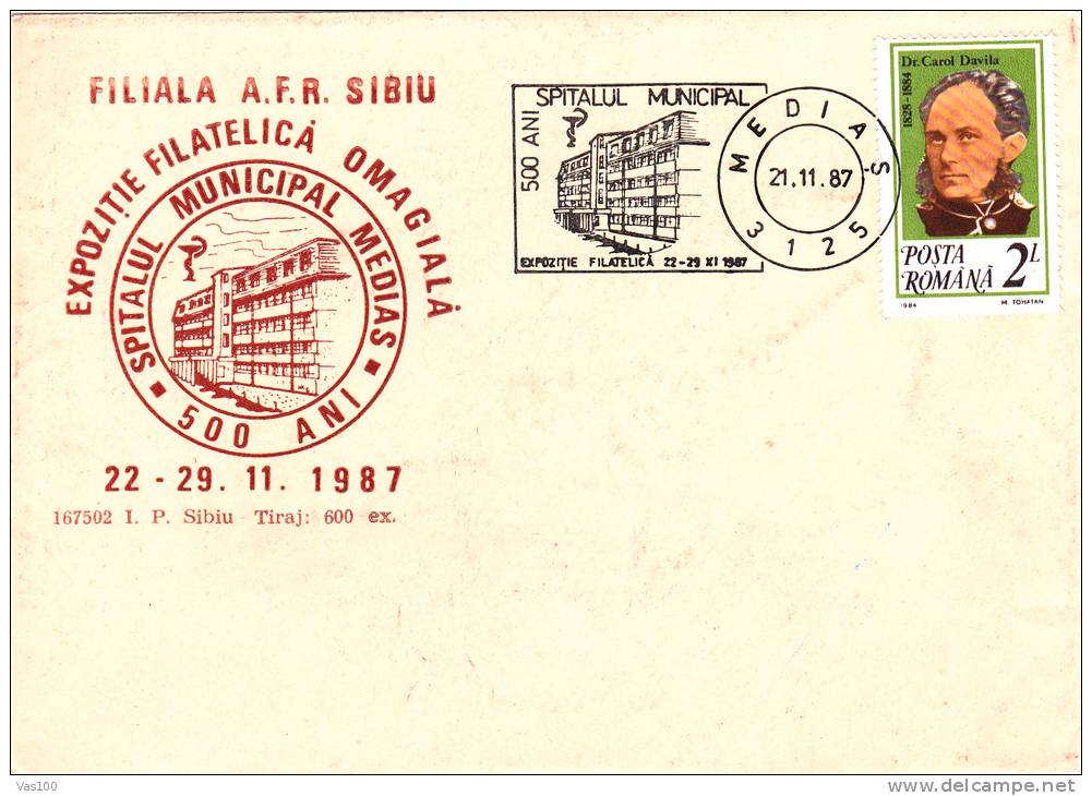 Medias Municipal Hospital 1987 Special Cover   - Romania. - Altri & Non Classificati