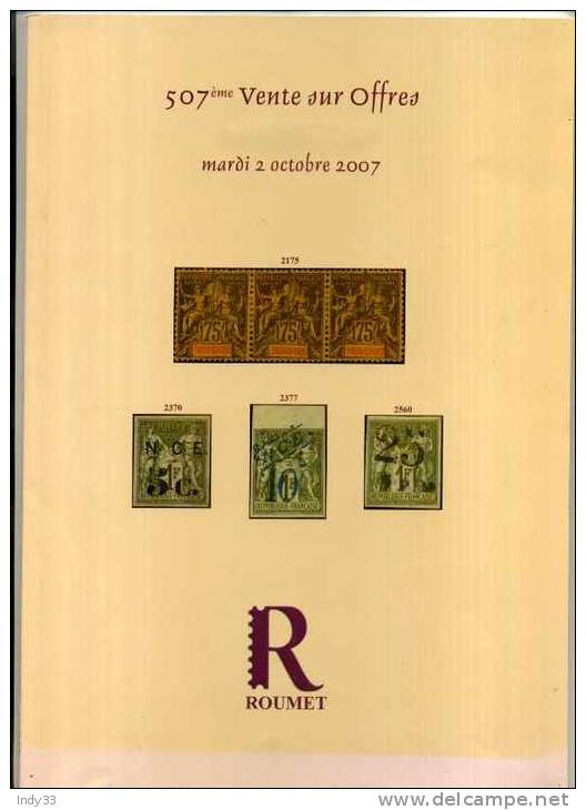 - CATALOGUE DE VENTE ROUMET 2007 - Catalogues For Auction Houses
