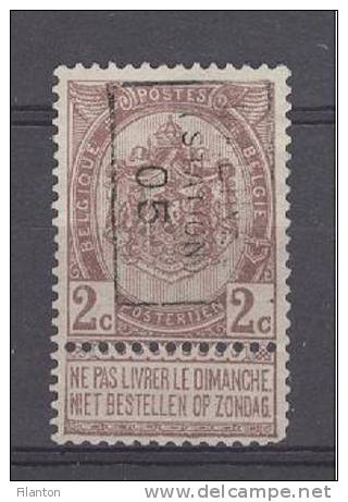 BELGIE - Preo Nr 725 B - "MALINES (STATION) 05" (ref. 1160) - ROLLER PRECANCELS - Handrol Préos à Roulette - Roller Precancels 1900-09