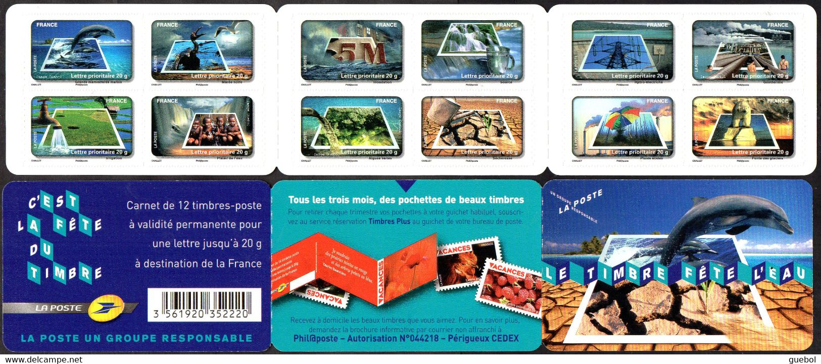 France Carnet N° BC  403 ** (G) Fête Du Timbre 2010 - Carnet Protègeons L'eau - Tag Der Briefmarke