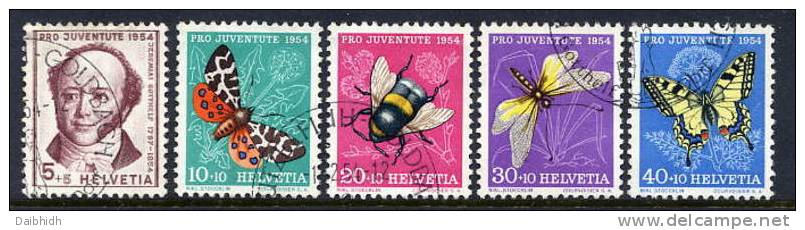 SWITZERLAND 1954 Pro Juventute Set Used.  Michel 602-06 - Gebraucht