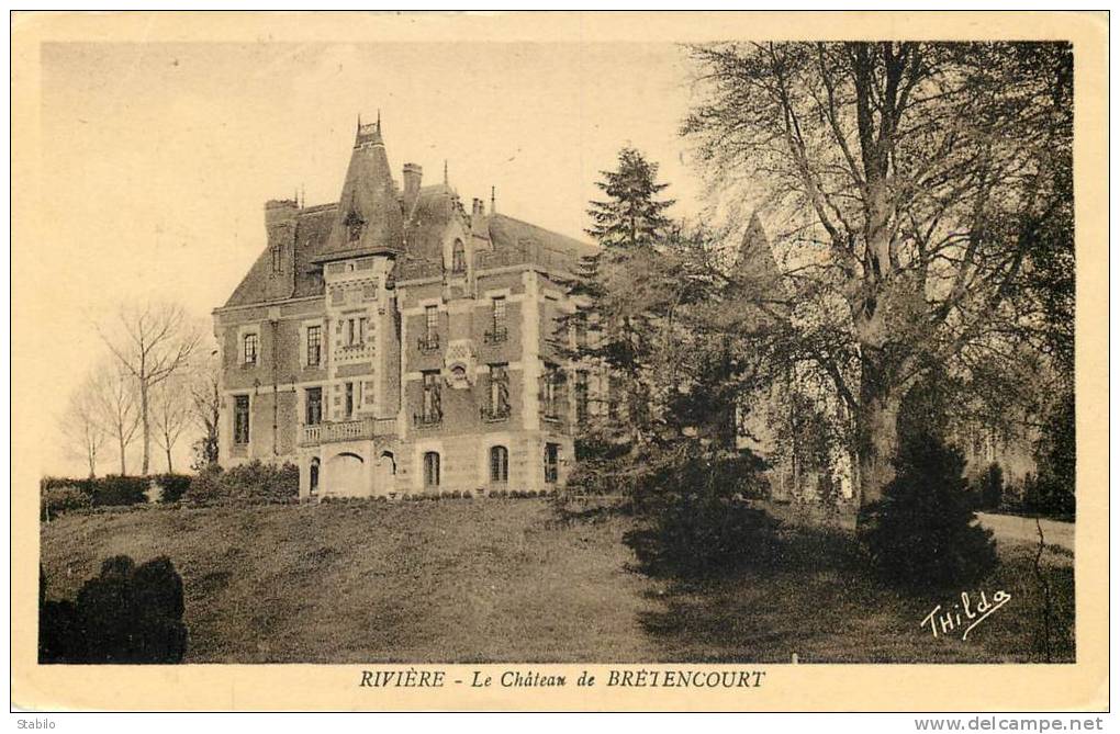 62 - RIVIERE - CHATEAU DE BRETENCOURT - Autres & Non Classés