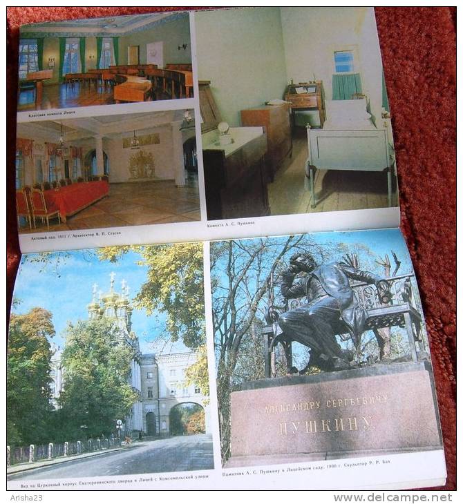 Leningrad USSR Russia illustrated Brochure " Pushkin . Museums and Parks "