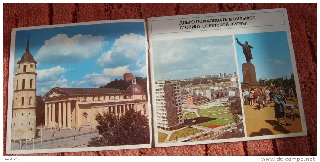 Brochure - Picture Guidebook Illustrated - Vilnius 1979 - Intourist - Idiomas Eslavos