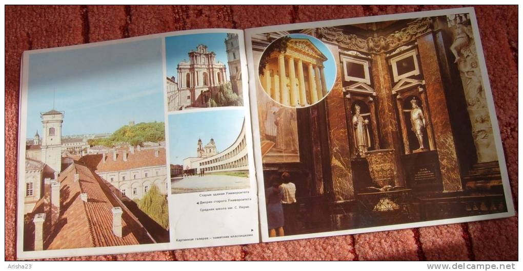 Brochure - Picture Guidebook Illustrated - Vilnius 1979 - Intourist - Lingue Slave