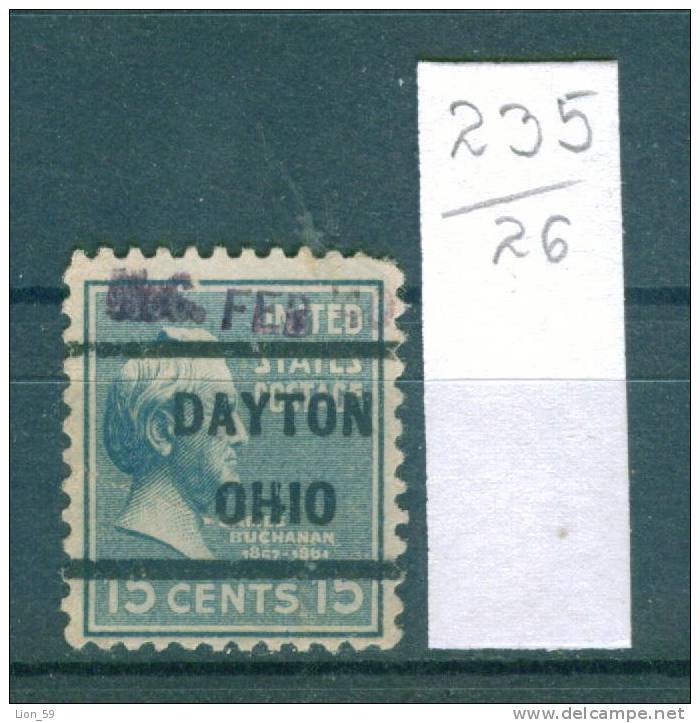 26K235 // DAYTON OHIO NC - State Ohio County Montgomery Precancel, Preo, Vorausentwertung,United States Etats-Unis USA - Precancels