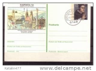 Deutschland - 1981. Naposta Ausstellung, Stuttgart, Mit Europe-Cept Stamp,  Postal Stationary - Cartoline Illustrate - Nuovi