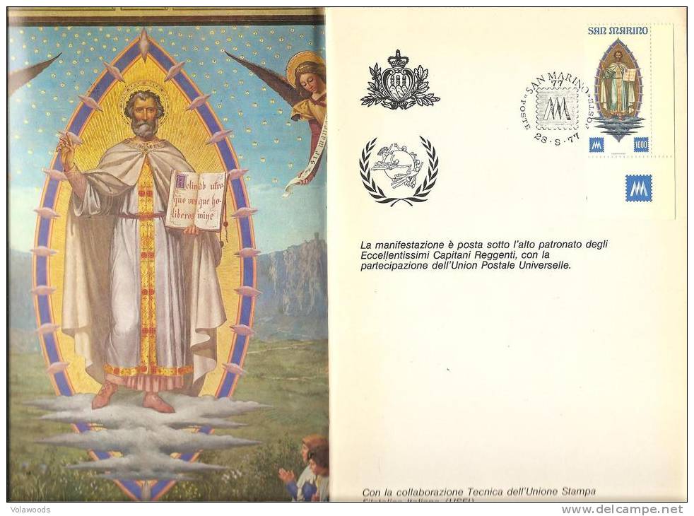 San Marino - Centenario Del Francobolli Di San Marino - 1977 - Opuscolo Originale Della Manifestazione * G - Abarten Und Kuriositäten