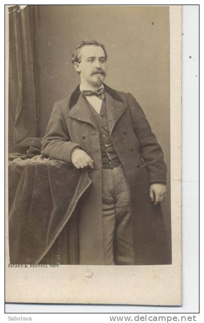 Photo 6*10,5 Photographe Bayard Bertall De Paris Homme à Barbichette - Antiche (ante 1900)