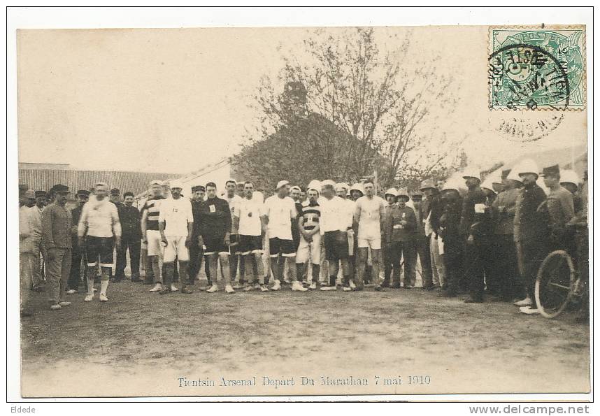 Tientsin Arsenal Depart Du Marathon 7 Mai 1910 Athletics P. Used French Chinese Bureau - China