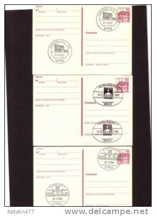 Deutschland - 1982..Schloss Rheydt With Different, Nice Cancellation   ,  Postal Stationaries - Cartes Postales - Neuves