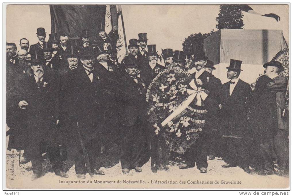 57  NOISSEVILLE  Inauguration Du Monument 1908 - Autres & Non Classés