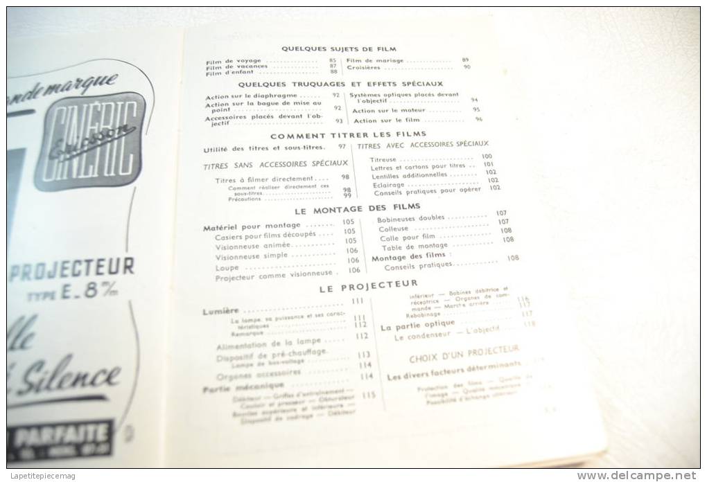 (AR2) La Pratique Du 8mm, De La Prise De Vue A La Projection. Publication Paul Montel. 1952 - Film Projectors