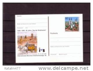 Deutschland, 1996. 60 Jahre Tag Der Briefmarke, München,  Postal Stationery - Cartoline Illustrate - Nuovi