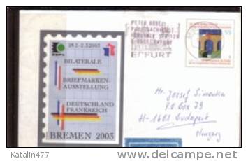 Deutschland, 2003. 40 Jahre Vertrag über Die Deutsch-französische Zusammenarbeit, Circulated Cover Stationery - Geïllustreerde Postkaarten - Ongebruikt