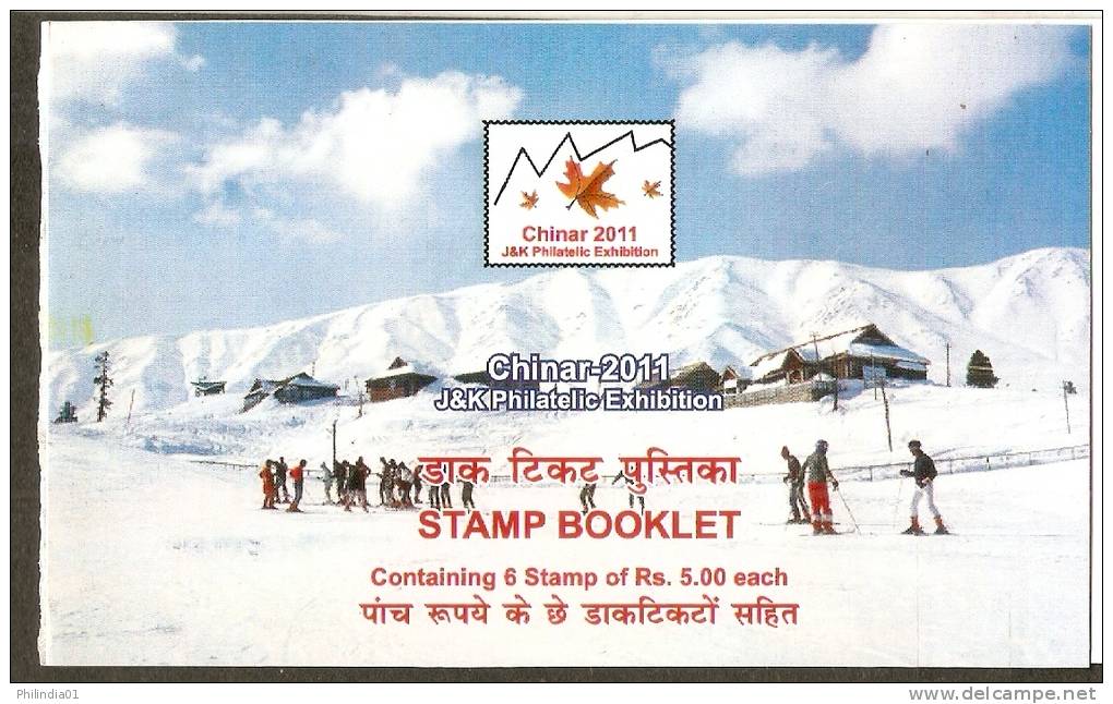 India 2011 Gulmarg Skiing CHINAR-2011 Jammu & Kashmir Exhibition Booklet Mountain Inde Indien - Other & Unclassified