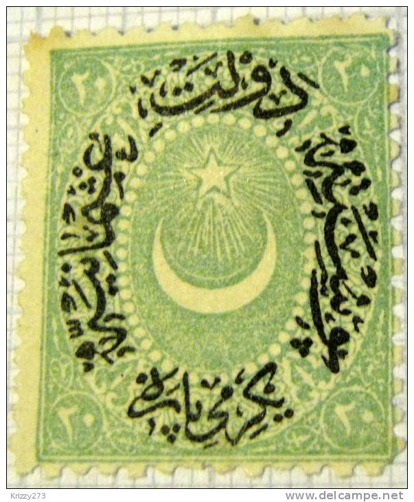 Turkey 1865 20p - Unused - Unused Stamps