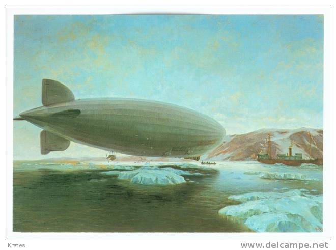 Postcard - Zeppelin  (V 4018) - Globos