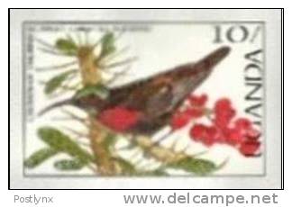 UGANDA 1987. Scarlet-chested Sunbird Bird 10s.. Imperf.     [ Ungezähnt,non Dentelé,no Dentado,non Dentellato ] - Colibris