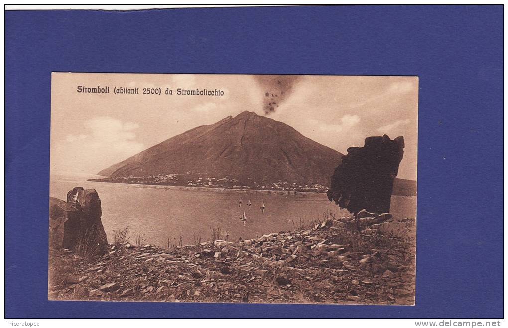 5556) STROMBOLI Da Strombolicchio (TRES TRES BON état) - Messina