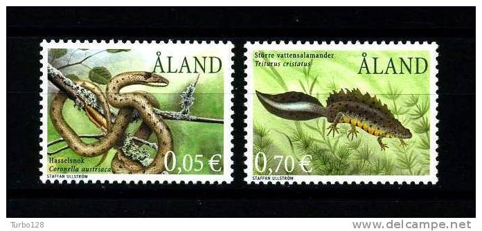 ALAND 2002  Poste N° 199 à 200 **   Neufs Ier Choix. SUPERBE.   (Faune, Reptiles, Fauna) - Aland